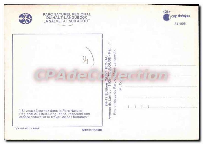 Modern Postcards The Salvetat Sur Agout