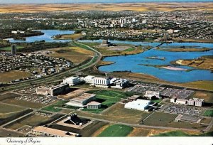 VINTAGE POSTCARD AERIAL VIEW OF THE UNIVERSITY OF REGINA SASKATCHEWAN CANADA