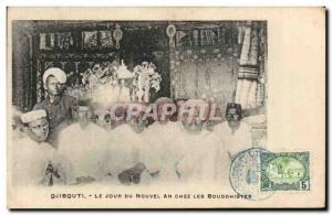 Old Postcard Cote des Somalis Djibouti The day of the new year for Buddhists