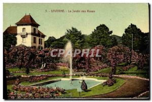 Old Postcard Saverne Garden Roses