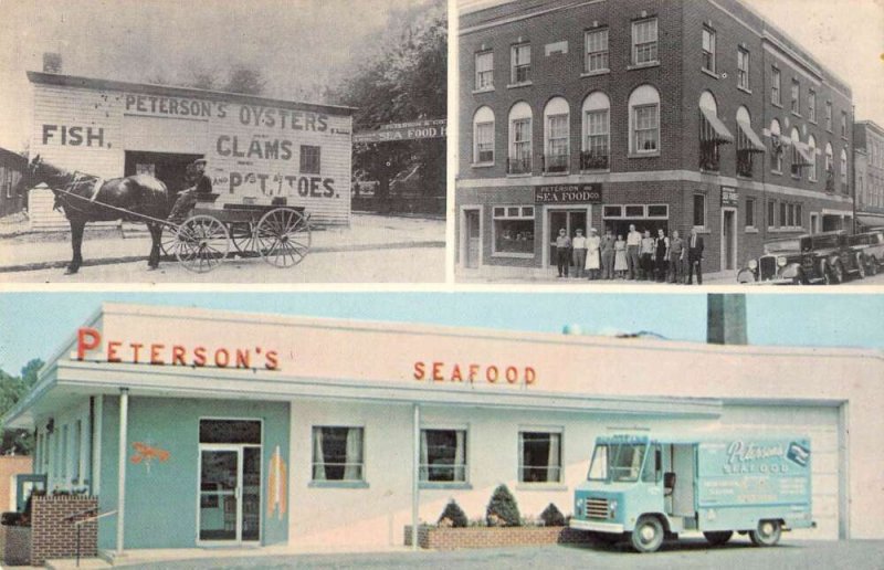 Allentown Pennsylvania Peterson Seafood Co Vintage Postcard AA14367