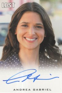 Andrea Gabriel Lost TV Show Hand Signed Autograph Card Photo