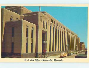 Pre-1980 VINTAGE TRUCK & OLD CARS AT POST OFFICE Minneapolis Minnesota MN d8553