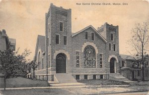 J34/ Marion Ohio Postcard c1910 New Central Christian Church Building 130