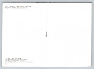 Colossus of Abu Simbel     Egypt  Postcard