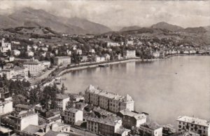 Switzerland Lugano e Paradiso Totalansicht 1953 Photo