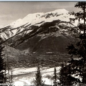 c1950s Silverton, CO RPPC Birds Eye from Highway Sanborn Real Photo PC Colo A113