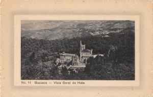 Bussaco Portugal panoramic birds eye view Geral da Mata antique pc Z16022