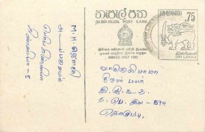 Entier Postal Stationery Postal Sri Lanka Ceylon Lion