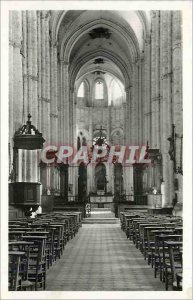 Postcard Moderne St Germer de Fly Interior of the abbey church