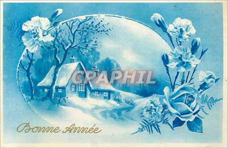 Old Postcard Happy new year