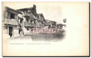 Postcard Old Fuenterrabli Barrio de la Marina