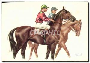 Old Postcard Equestrian Riding