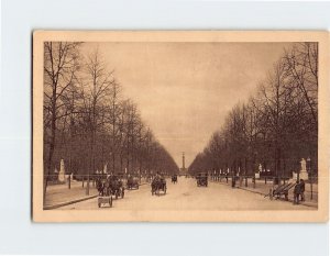 Postcard Sieges-Allee, Berlin, Germany