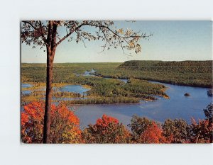 Postcard Mouth of the Wisconsin River, from Pike's Peak State Park, McGregor, IA