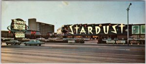 Stardust Hotel & Golf Club Sign Las Vegas Strip Swimming Pool Lounge Postcard