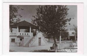 Kiosko yJardin Aqua Prieta Sonora Mexico RPPC postcard