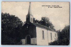 Wallonia Belgium Postcard Surroundings of Arlon St. Leger Wachet Chapel 1918