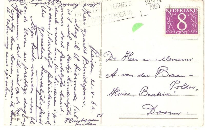 Humanized Cats. Dancing Old vintage Dutch postcard