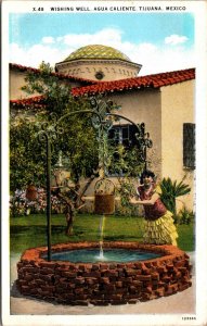 Postcard Wishing Well at Agua Caliente in Tijuana, Mexico~2610