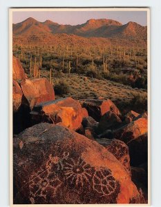 Postcard Petroglyphs In Saguaro National Monument, Arizona
