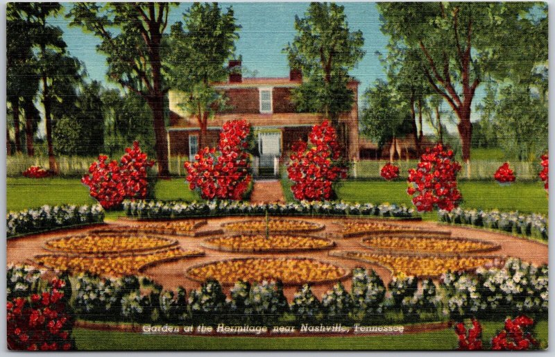 Nashville TN-Tennessee, Andrew Jackson's, Garden At The Hermitage, Postcard