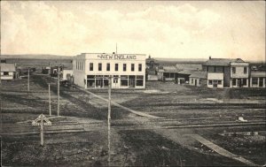 Harlow Montana MT Downtown HALF of FOLD-OPEN Postcard c1910