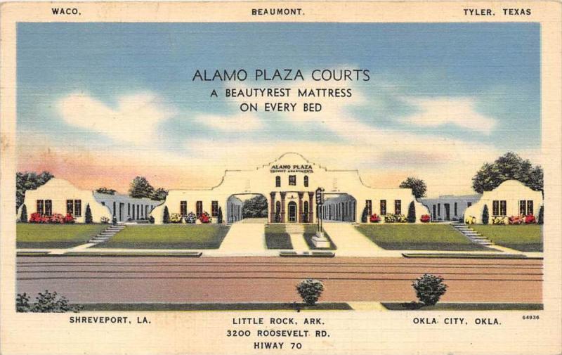 4331 AR Little Rock 1940 s Alamo Plaza Courts Motel United