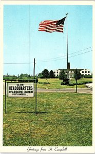 Postcard MILITARY SCENE Fort Campbell Kentucky KY AI5471