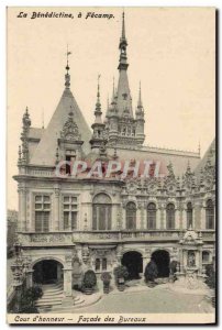 Old Postcard Court D & # 39Honneur Facade Offices The Benedictine Fecamp