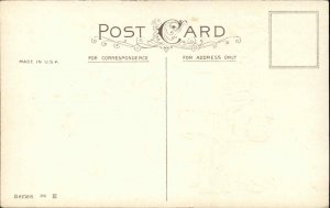 St Patrick's Day Little Irish Boy and Girl Stecher Ser 39E Vintage Postcard