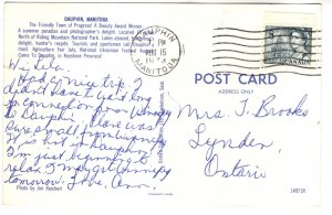 Main Street, Dauphin, Manitoba, Used 1973