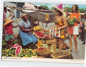 M-213193 Market Scene Jamaica's Visitors Jamaica