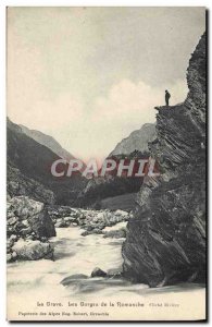 Old Postcard La Grave Gorge Romanche