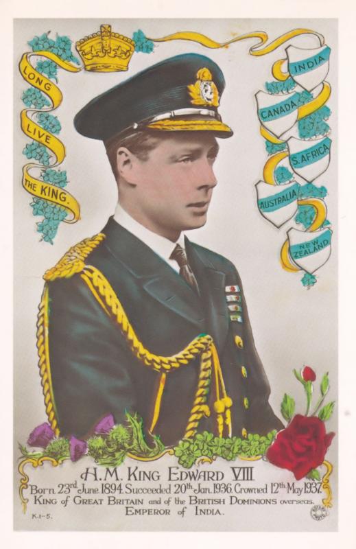 King Edward VIII Army Uniform New Zealand Tampex 1986 Exhibition Postcard