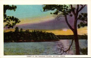 Canada Ontario Sunset At The Thousand Islands