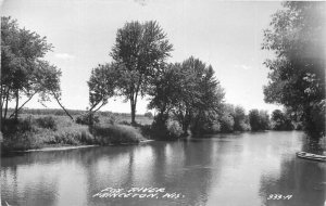 Wisconsin Princeton Fox River #339-A 1957 RPPC Photo Postcard 22-3339