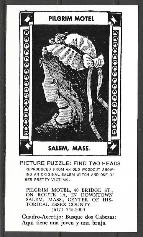 Massachusetts, Salem - Pilgrim Motel - Picture Puzzle - [MA-147]