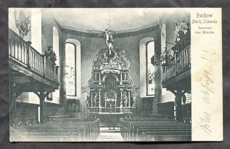 dc405 - BUCKOW Germany 1905 Church Interior