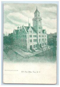 c1905 View Of Post Office Building Troy New York NY Unposted Antique Postcard