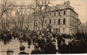 CPA MOULINS - La Manifestation sur les Cours de la Préfecture (987798)