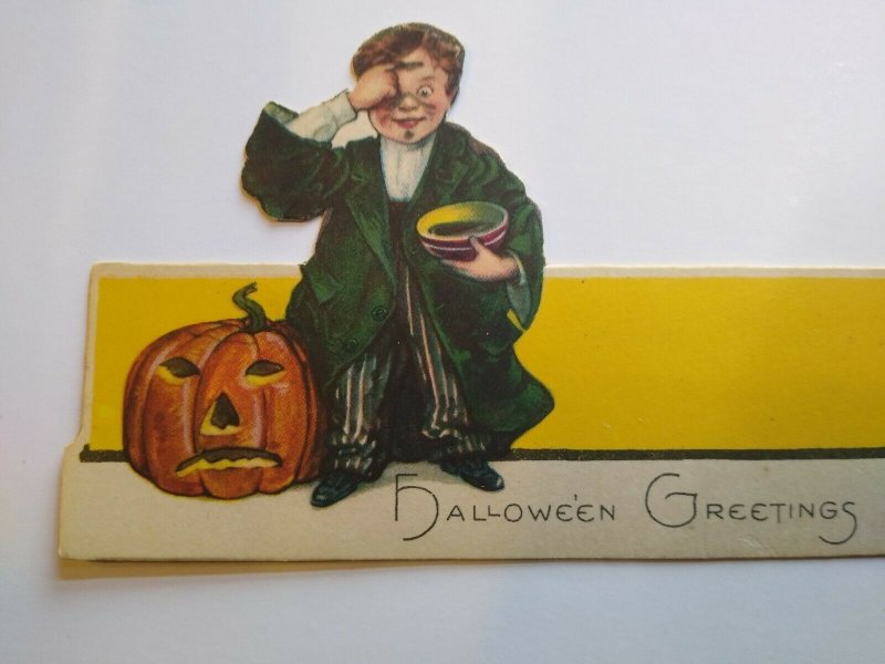 Halloween Diecut Place Card Wizard Warlock Boy Magic Potion JOL Nash Series 1341 