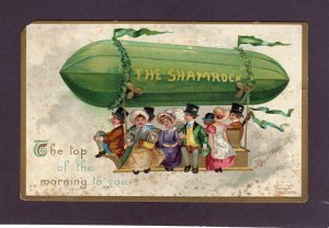 Antique postcard-St. Pats Zeppelin signed Ellen Clapsaddle