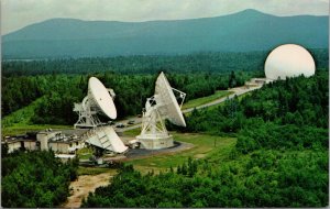 The Andover Earth Station Andover Maine Postcard PC473