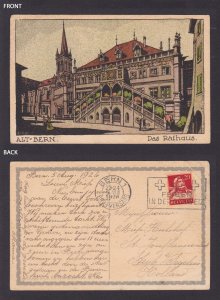 SWITZERLAND, Vintge postcard, Bern, The town hall