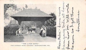 Reisterstown Maryland Lych Gate, Hannah More Academy, Undivided Back, PC U20909