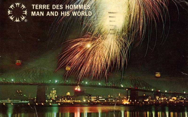 Canada - Quebec, Montreal. Expo '67 Fireworks