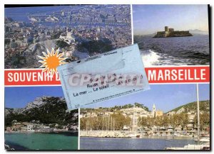 Modern Postcard Calanque Sormiou the beach estaque virgin If the castle