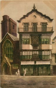 EXETER DEVON UK MOL'S COFFEE HOUSE WORTH SERIES POSTCARD ENGLAND c1920