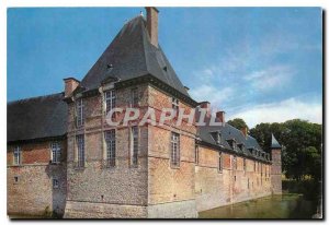 Modern Postcard Chateau of Carrouges Orne Facades on the moat